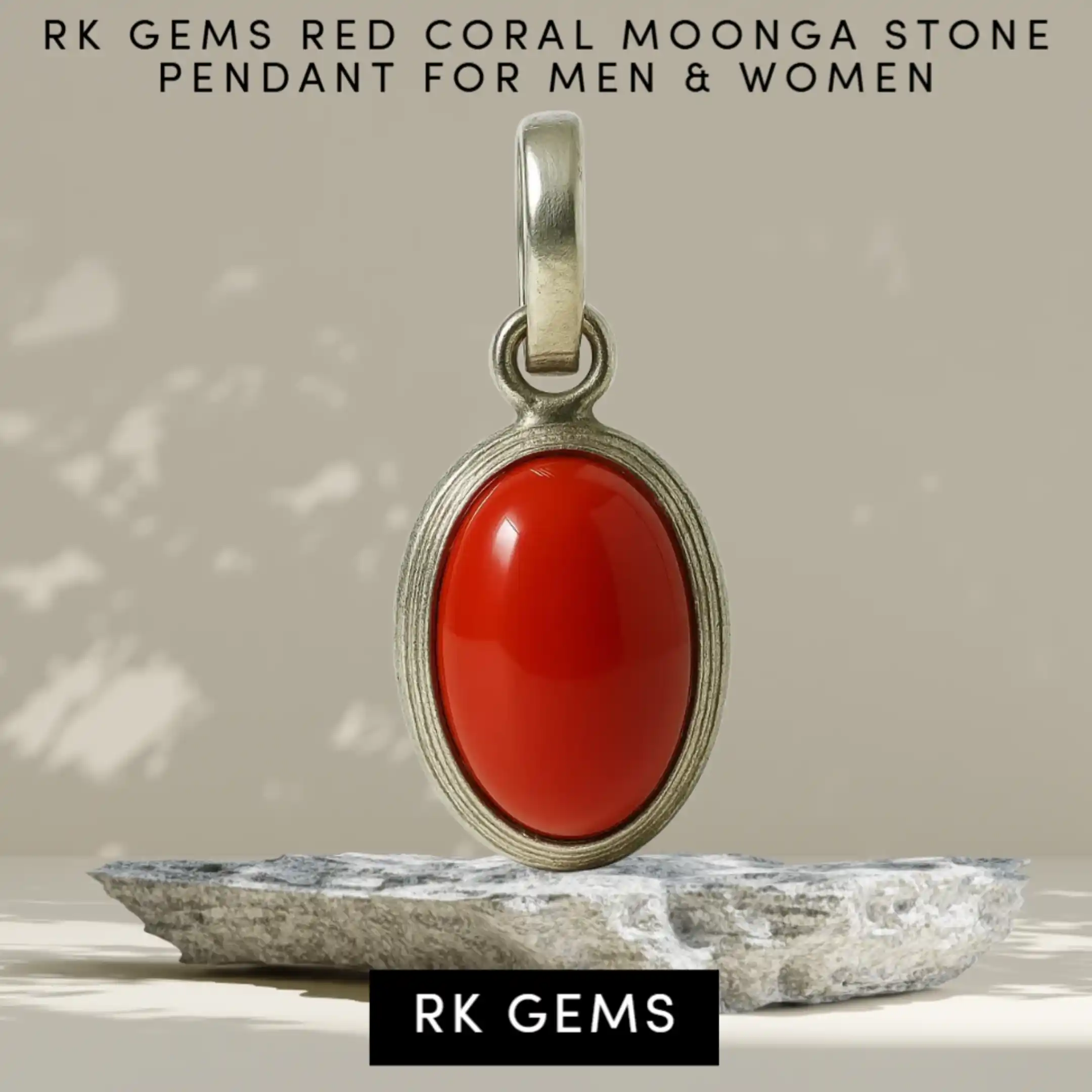 Moonga Stone Pendant for Planet Mars (Mangal) | Certified Red Coral Moonga Pendant for Astrology.png